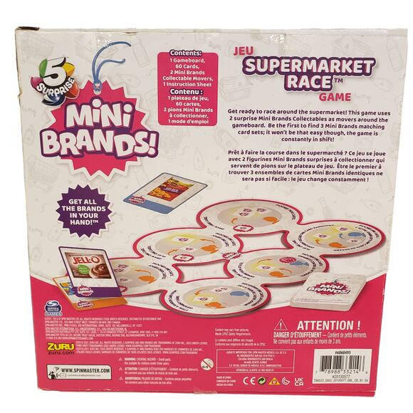 5 Surprise Mini Brands Supermarket Race Board Game and Collectible Mini Brands - Picture 5 of 7